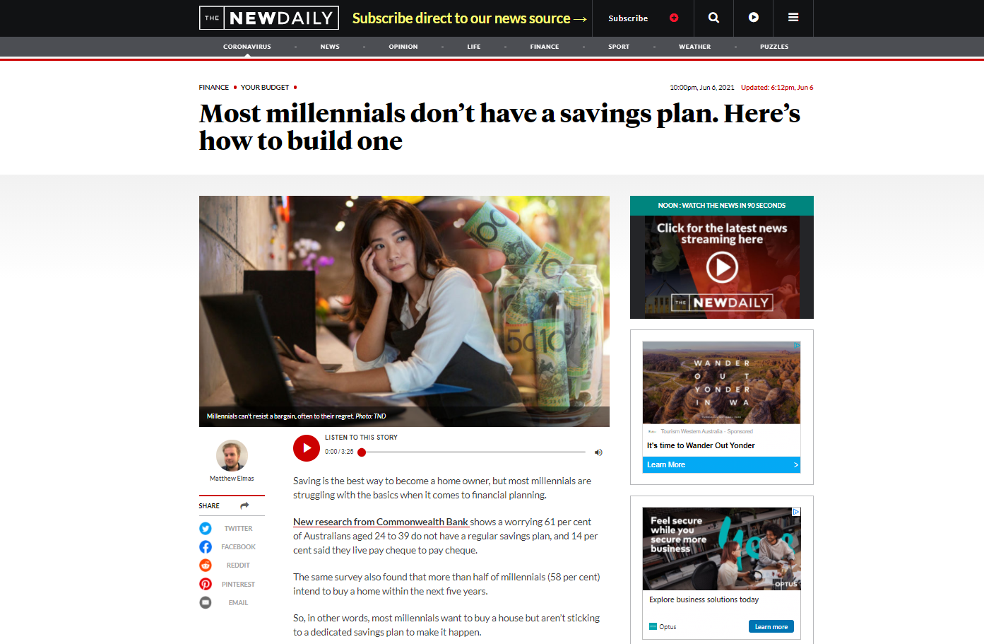 Most millennials don’t have a savings plan. Here’s how to build one – The New Daily